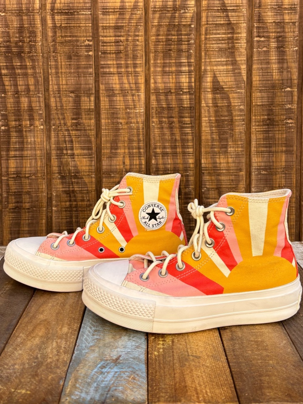 Converse Chuck Taylor All Star Lift Platform Summer Spirit Sunshine Shoes